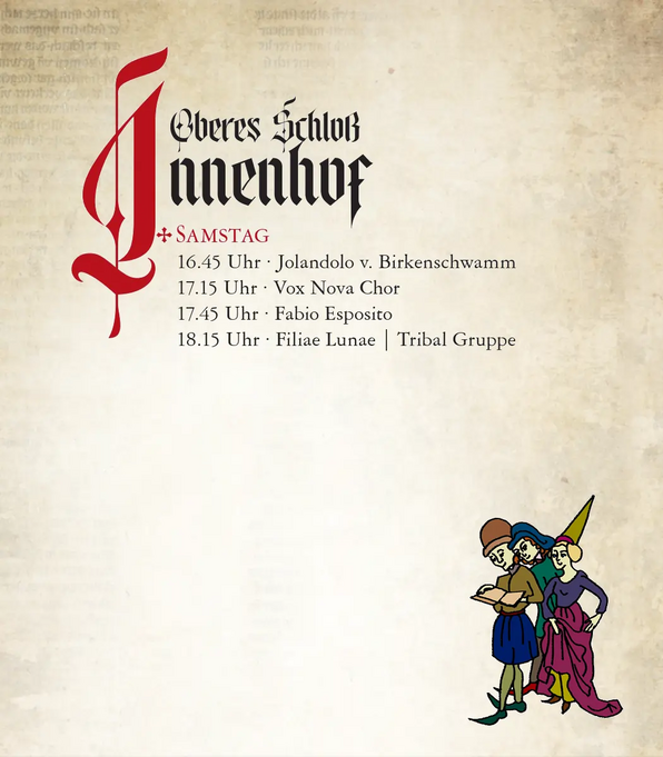 Oberes Schloß - Innenhof - Programm: Samstag - Mittelalterfest Arnstorf