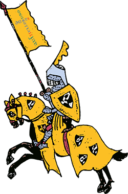 Ritter auf Pferd - Mittelalterfest