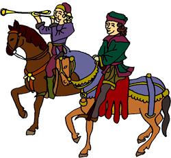 Zwei mittelalterliche Reiter